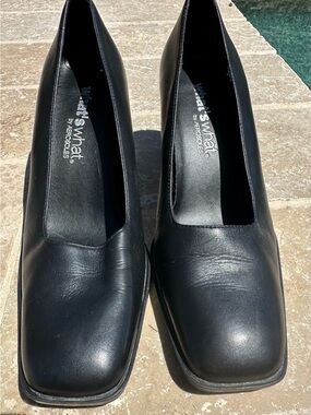 Whats What by Aerosoles Black Square-Toe Pump